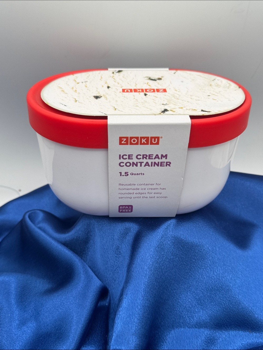 Zoku Ice Cream Container in Red and White. NIB - Picture 3 of 4